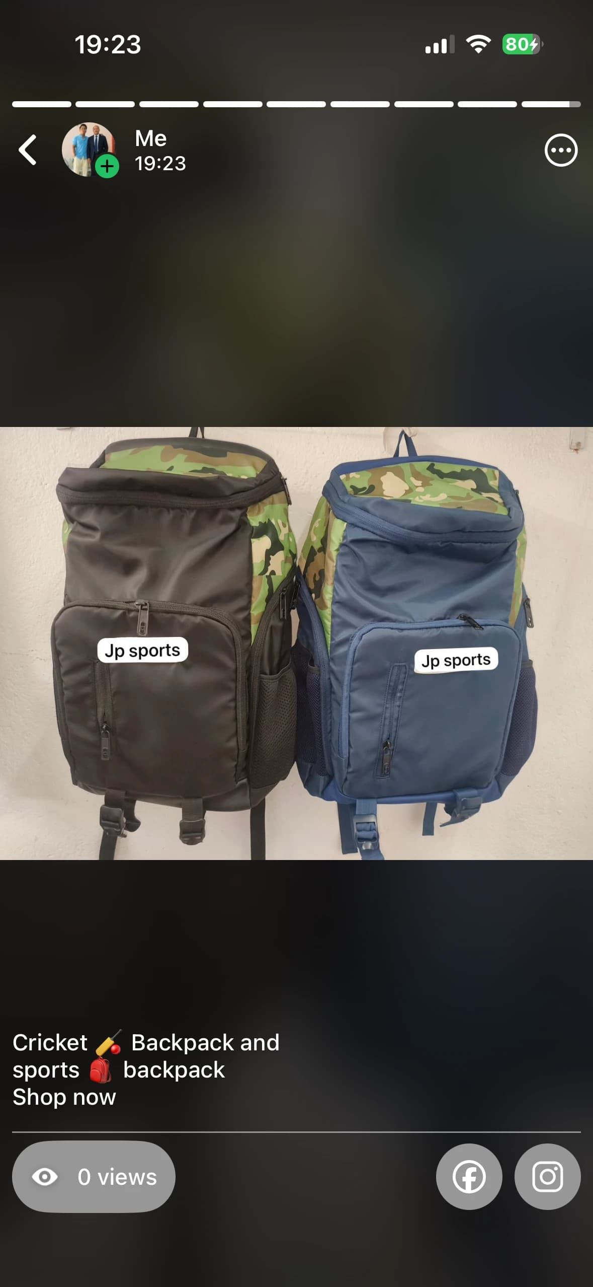 Cricket backpack